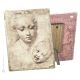 STUDY OF THE HEAD OF MADONNA WITH CHILD table ornament decor in orphalese Made in Italy