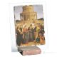 THE MARRIAGE OF THE VIRGIN table ornament decor in orphalese and marble on crystal Made in Italy