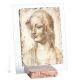 WEILED WOMAN table ornament decor in orphalese and marble on crystal Made in Italy