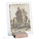 PANTALONE table ornament decor in orphalese and marble on crystal Made in Italy