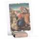 HOLY FAMILY WITH THE LAMB table ornament decor in orphalese and marble on crystal Made in Italy