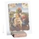 CANIGIANI HOLY FAMILY table ornament decor in orphalese and marble on crystal Made in Italy