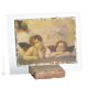 ANGELS – THE SISTINE CHERUBS table ornament decor in orphalese and marble on crystal Made in Italy