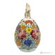 EGG in authentic artistic ceramic by Castelli, hand made and painted, true made in Italy.