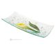 CALLA – Centerpiece, tray, serving dish handmade artistic glass modern design