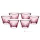 Set of 6 espresso glasses, superior quality glass, hand painted, elegant modern design.