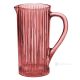 Pitcher, decanter, carafe, premium quality glass hand painted modern design.
