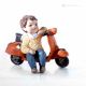 ROMEO - Capodimonte porcelain statuette, Italian tradition and style.