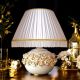 LAMP Table lamp abat-jour lampshade Baroque style artistic ceramic with 24k gold details Made in Italy