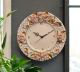 OROLOGIO Wall Clock in Baroque style ceramic handcraft handmade hand painted authentic Made in Italy