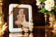 CRYSTALS & ROSES Photo frame picture frame handmade ceramic artistic Baroque style 24k gold Made in Italy