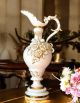 Handmade ceramic vase - Home style - Amphora flowers bas-relief
