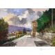 GLIMPSE OF IRPINO Acrylic painting on canvas modern Made in Italy