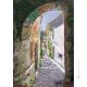 GLIMPSE OF LUCANO Acrylic painting on canvas modern Made in Italy 