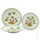 PIATTI UCCELLI Collection set dishes plates service tableware dinnerware Castelli ceramic handcraft  handpainted Made in Italy 