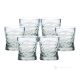 Set of 6 authentic modern hand painted water glasses in premium quality glass.