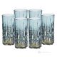Set of 6 authentic modern hand painted drink glasses in premium quality glass.