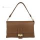 ROMINA women's hand bag and Crossbody Bag in real handcrafted cognac leather 
