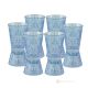 Set of 6 authentic hand painted liqueur glasses in premium quality glass.