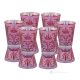 TATTOO Set of 6 authentic hand-painted liqueur glasses in premium quality glass.