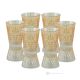 TATTOO Set of 6 authentic hand-painted liqueur glasses in premium quality glass.