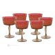 TATUAJE Set of 6 authentic hand-painted champagne glasses in quality glass.