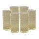 Set of 6 authentic modern hand painted drink glasses in premium quality glass.