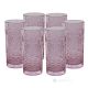 TATUAJE Set of 6 authentic modern hand painted drink glasses in premium quality glass.