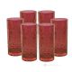 Set of 6 authentic modern hand painted drink glasses in premium quality glass.