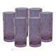 TATUAJE Set of 6 authentic modern hand painted drink glasses in premium quality glass.