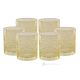 Set of 6 authentic modern hand painted water glasses in premium quality glass.