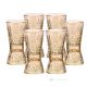 Set of 6 authentic hand painted liqueur glasses in premium quality glass.