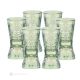 Set of 6 authentic hand painted liqueur glasses in premium quality glass.