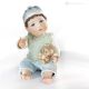 TEDDY - Italian art doll, made with fine porcelain.