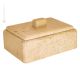 COFANETTO PORTAGIOIE MARMO TRAVERTINO ROMANO jewellery box sculpture in Roman travertine marble authentic hand Made in Italy