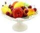 CENTROTAVOLA FRUTTO Centerpiece Fruit Basket Ceramic Artistic Creation Baroque Made Italy-White