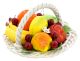 CENTROTAVOLA FRUTTA Centerpiece Fruit Basket Ceramic Artistic Creation Baroque Made Italy-White