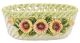 PORTAVASO MARGHERITE 1 Cachepot Planter Ceramic Artistic 24k Gold Handcraft Made in Italy-Green