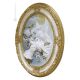 COUPLE OF DOVES Picture Bas-relief Porcelain Capodimonte Made in Italy