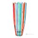 VASO OVAL Vase hand painted crystal Venice authentic Made in Italy 