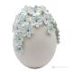 TIFFANY EGG – Centerpiece table decoration, fine Capodimonte ceramic