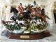 Fox hunting, Capodimonte porcelain figurine, limited edition 500 pieces, number 472