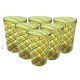 ACQUA CANNE Set 6 Tumbler Trinkgläser aus Muranoglas Made in Italy