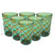 ACQUA CANNE Set 6 Tumbler Trinkgläser aus Muranoglas Made in Italy