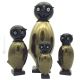 OWL Murano blown glass 24k gold leaf hand made authentic Made in Italy