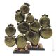 CACTUS Murano blown glass 24k gold leaf hand made authentic Made in Italy