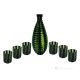 LIQUOR MURRINA Set 6 shot glasses with bottle in Murano glass Made in Italy