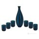 LIQUOR MURRINA Set 6 shot glasses with bottle in Murano glass Made in Italy
