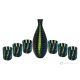 LIQUOR MURRINA Set 6 shot glasses with bottle in Murano glass Made in Italy